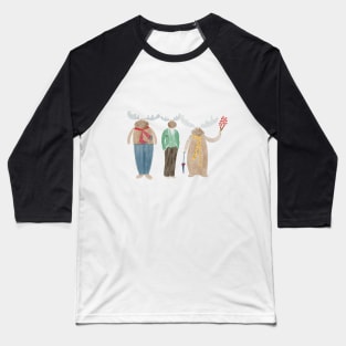 Moose Friends Baseball T-Shirt